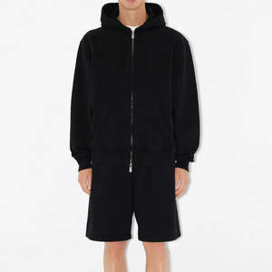 Sudadera con capucha de invierno de alta calidad para hombre y mujer, de algodón y forro polar, cálida, informal, con cremallera, personalizada, OEM, al por mayor, estilo urbano, oversize - Product Image 2