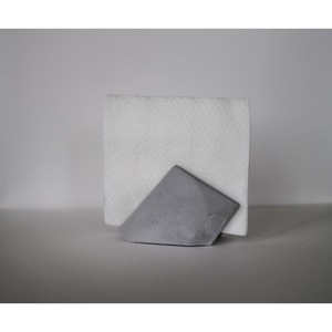 Porte-boîte à mouchoirs minimaliste autoportant, design blanc, support décoratif de table moderne - Product Image 1