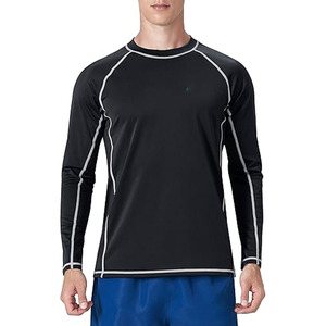 Rashguard de BJJ MMA para Hombre, Manga Larga, Color Negro - Product Image 1