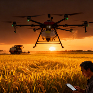 Pulvérisateur de drone agricole 16L, UAV 6 axes, distance de contrôle de 5000m, 1-2 acres/min, pulvérisation de protection des plantes à haute efficacité - Product Image 5