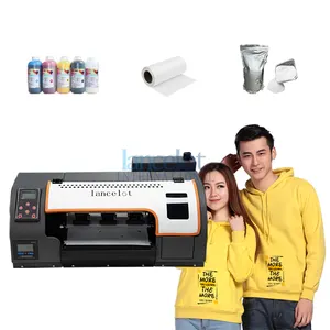 Impresora xp600 DTF de un solo cabezal A3 30cm de ancho de impresión directa a película PET impresora DTF A3 con impresoras digitales secadoras y agitadoras