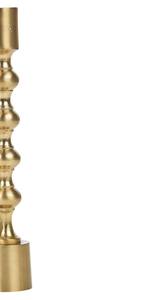 Support de bougie conique en métal doré nordique, support de bâtonnets en aluminium de luxe, design côtelé moderne, centre de table de mariage, décoration artisanale pour la maison - Product Image 3