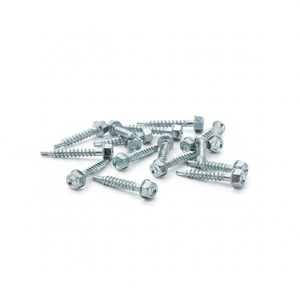 Tornillos Autoperforantes con Cabeza Hexagonal, Clase 4.8 y 6.8, Galvanizados, Recubiertos de Zinc, Rosca Gruesa, Accionamiento Hexagonal Externo, Acero al Carbono, en Pulgadas - Product Image 2