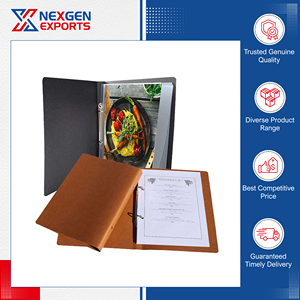 ปกเมนูหนัง PU คุณภาพเยี่ยม ทนทานสูง งานแฮนด์เมด สำหรับร้านอาหาร ราคาแข่งขัน จำหน่ายโดยผู้เชี่ยวชาญ - Product Image 4