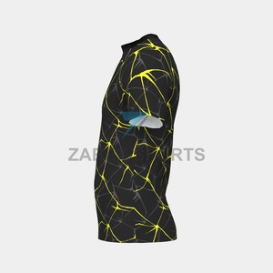 Men's Stretch Fabric MMA Rashguard <b>Shirt</b> for Active Fitness & Professional Training with Customized Logo and Front Option - Product Image 4