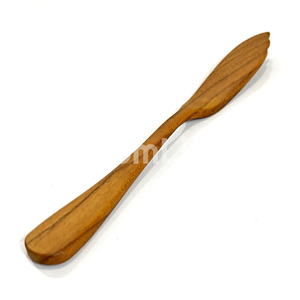 Cuchillo para Mantequilla de Madera de Teca Natural OEM, Espátula de Madera Ecológica para Mermelada, Utensilios de Cocina Sostenibles para Queso - Product Image 4