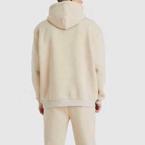 Survêtements d'entraînement personnalisés pour hommes en gros – Fournisseur OEM – Respirants, extensibles dans quatre directions, en polyester/coton écologique, à capuche - Product Image 3