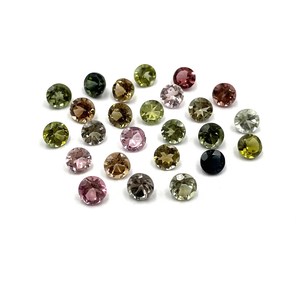 พลอยทัวร์มาลีนทรงกลมธรรมชาติ ขนาด 4.50 มม. พลอยทัวร์มาลีนเจียระไนสำหรับทำเครื่องประดับ ได้รับการรับรองจาก IGI - Product Image 4