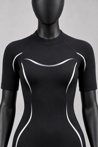 Combinaison de plongée unisexe en néoprène imperméable et résistante au froid 2/3 mm, manches courtes, pour la natation en eau froide, la plongée avec tuba, protection solaire - Product Image 5