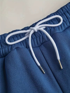 Conjunto Deportivo de Dos Piezas para Hombre, Primavera-Otoño, 100% Algodón, Chaqueta Deportiva Informal, Manga Larga, Transpirable, para Ocio y Fitness - Product Image 5