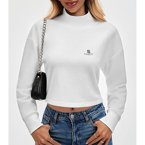 Sudadera de Invierno para Mujer, Transpirable, de Algodón, con Logotipo Personalizado en la Parte Delantera, Manga Larga, Estilo Casual, Moda 2026 - Product Image 1