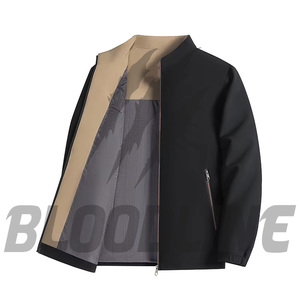 Veste kaki pour homme à manches longues avec imprimé chauve-souris, design respirant, à porter en toutes saisons - Product Image 1