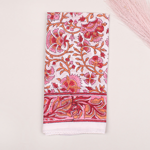 Pañuelo de Algodón Orgánico con Estampado Artesanal, Estilo Indio Tradicional con Diseño Floral, Pañuelo de Algodón Unisex Hecho a Mano de Lujo, Venta al Por Mayor - Product Image 6