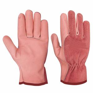 Gants de travail en cuir de chèvre et cuir croûte de qualité supérieure pour homme et femme, robustes, pour travaux industriels et jardinage - Product Image 5