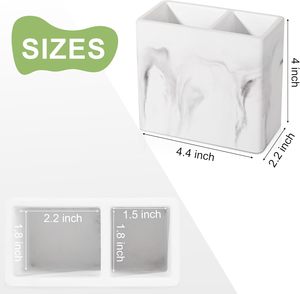 Support de brosse à dents à 2 emplacements pour salle de bain, organisateur de brosse à dents électrique et de dentifrice pour enfants, pour comptoir - Product Image 1