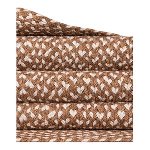 Round Jute Area <b>Rug</b> Solid Color Flat Weave Modern Style Living Room Decor <b>Thin</b> Pile Spot Clean Backing - Product Image 5