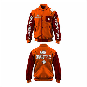 Best Manufacturer Made Eco-Friendly Breathable Men Letterman Winter Jacket With <b>Stand</b> Collar And Front Logo Customizable Colors - Product Image 5