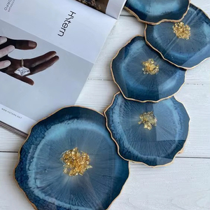 Unique Handmade Resin Coaster Set For Gift Item Home Decoration And Elegant <b>Table</b> <b>Protection</b> For Everyday Beverage Use - Product Image 1