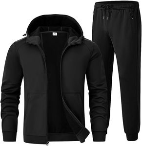 Conjunto Deportivo de Otoño para Hombre, Sudadera con Capucha y Pantalones de Felpa, 2 Piezas, Transpirable, Ligero, Cintura Elástica, 300g - Product Image 1