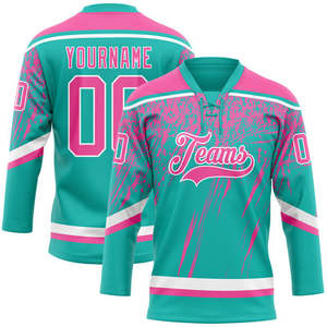 Camiseta de Hockey sobre Hielo Sublimada Personalizada, Unisex, Cuello en V, Sin Mangas, Diseño Autoblocante, Logotipo de Equipos Impreso en la Parte Delantera, Absorbe la Humedad - Product Image 1