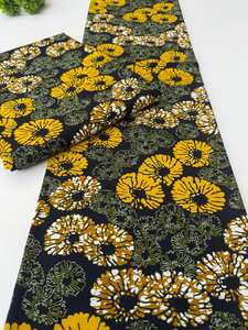 Tela africana con estampado de cera estilo Botsuana y Ankara 100% algodón para prendas de moda femenina - Product Image 3