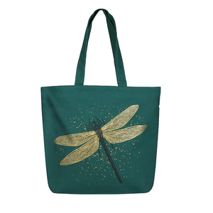 ถุงช้อปปิ้งผ้าใบผ้าฝ้ายแบบใช้ซ้ำได้พิมพ์ลายแบบย่อยสลายได้ตามธรรมชาติ - Product Image 1