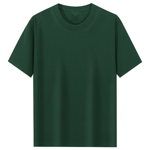 เสื้อยืดคอกลมสีพื้นทรงหลวม น้ำหนัก 200 กรัม สำหรับทุกเพศ พิมพ์โลโก้ได้ ราคาโรงงานจากบังกลาเทศและจีน - Product Image 4