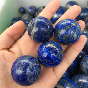 Sphères de pierres précieuses Lapis Lazuli en gros, 100% naturelles, écologiques, décoration pour la maison et le bureau, poids personnalisable, toutes tailles - Product Image 1