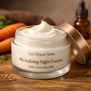 Crema Revitalizante de Renovación Nocturna con Aceite de Semilla de Zanahoria para Reparación Profunda de la Piel, Crema Facial al por Mayor de Marca Privada OEM - Product Image 2