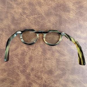 Lunettes rustiques faites à la main en corne, montures artisanales naturelles, écologiques - Product Image 6