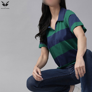 Polo de Mujer de la Más Alta Calidad, Personalizado, de Algodón Orgánico, Manga Corta, Liso, para Trabajo, Informal - Product Image 2