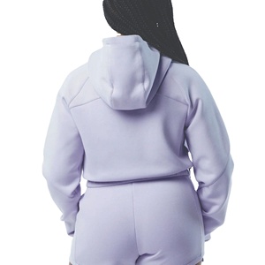 Sudadera con capucha y Top corto informal para mujer con logotipo personalizado estampado para la temporada de invierno 2025 - Product Image 4