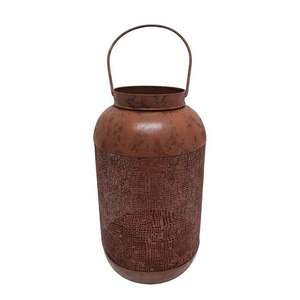 Farol de metal duradero estilo White Wash para iluminación decorativa de suelo y mesa en casas y villas, portavelas. - Product Image 5