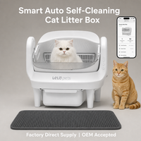 Toilette pour chat à ouverture supérieure, automatique, autonettoyante, électrique, avec capteur intelligent, grande capacité 65L, application Wi-Fi