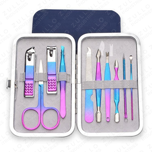 Manicure <b>Pedicure</b> <b>Set</b> for Salon Travel Professional Stainless Steel Nail Grooming Kit Custom Private Label - Product Image 5