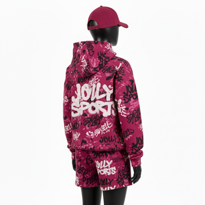 Ensemble court à capuche pour femme en molleton épais coton polyester avec logo imprimé, 100 % coton, pour l'hiver - Product Image 5