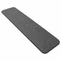 Tapis d'escalier texturé gris, tapis de marche, revêtement de sol pour escalier intérieur, vente en gros