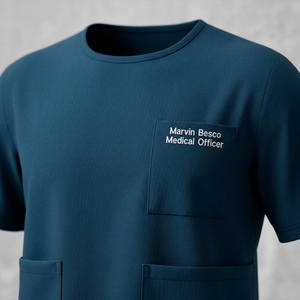 Custom Classic Fit Hidden Zipper Front Two Pockets <b>Nurse</b> <b>Scrubs</b> Uniforms by Mantic Enterprises - Product Image 6