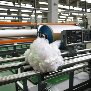 VIKOHASAN Fibres de polyester en continu certifiées Oeko-Tex 100% 6D H Blanc brillant Matériau de rembourrage creux recyclable pour béton ignifuge - Product Image 1