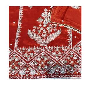 Traje de Diseño Moderno Sin Coser, Bordado a Mano, de Primera Calidad, Estilo Tradicional Indio a la Vanguardia de la Moda - Product Image 1