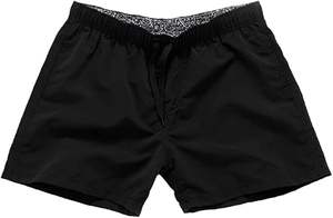 Shorts de bain décontractés pour hommes, personnalisables avec logo, 16 couleurs unies bleues, séchage rapide, imperméables, écologiques, coupe slim, pour activités de plein air - Product Image 4