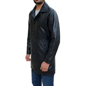 Veste en cuir pour homme en gros – Manteau d'hiver de luxe en cuir véritable de qualité supérieure avec logo personnalisé – Tendance et de la meilleure qualité - Product Image 4