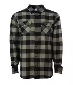 Men's Classic <b>Mandarin</b> <b>Collar</b> Solid Digital Print Flannel <b>Shirt</b> Long Sleeve Casual Summer 100% Cotton Knitted Breathable - Product Image 4