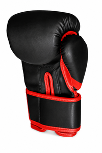 Guantes de Boxeo IBERIA Personalizados en Negro y Rojo, Guantes de Entrenamiento y Sparring Premium, Logotipo Personalizado, OEM, ODM, Equipo de Boxeo al por Mayor - Product Image 3