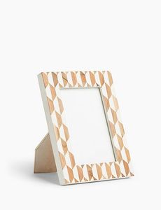 Handmade Wooden <b>Photo</b> <b>Frame</b> Rectangular Rustic Tabletop Display Bone Inlay Design for Home Office Decor - Product Image 6