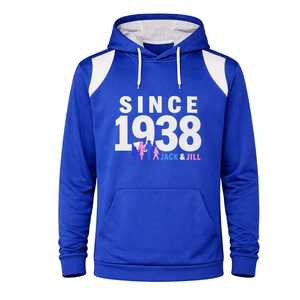 Sweat à capuche bleu Jack and Jill Dri Fit avec motif « Since 1938 », confortable et élégant, pour adolescents et enfants, sweat à capuche décontracté - Product Image 2