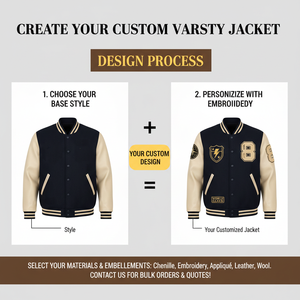 <b>Men</b> <b>Varsity</b> <b>Jacket</b> Custom Logo Embroidery Chenille Patch Letterman <b>Bomber</b> <b>Jacket</b> for College Sports Teams School Clubs OEM - Product Image 5