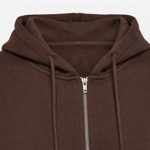 Sweat-shirt à capuche zippé pour femme, manches longues, couleur unie, décontracté, à porter au quotidien, 100% coton, tricoté, coupe classique, toutes saisons - Product Image 5