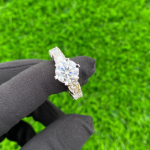 Hot Selling 925 Silver White Gold Brilliant Cut Moissanite Solitaire Engagement Anniversary Diamond <b>Ring</b> <b>Large</b> <b>Stone</b> Eternity - Product Image 1