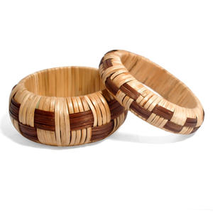 Pulseras de ratán redondas de diseño, de gran calidad, tejidas, del proveedor. - Product Image 2